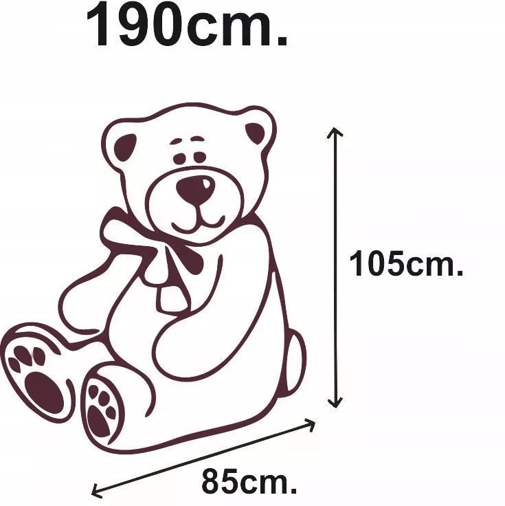 Didelis pliušinis meškinas milžiniškas 190 cm