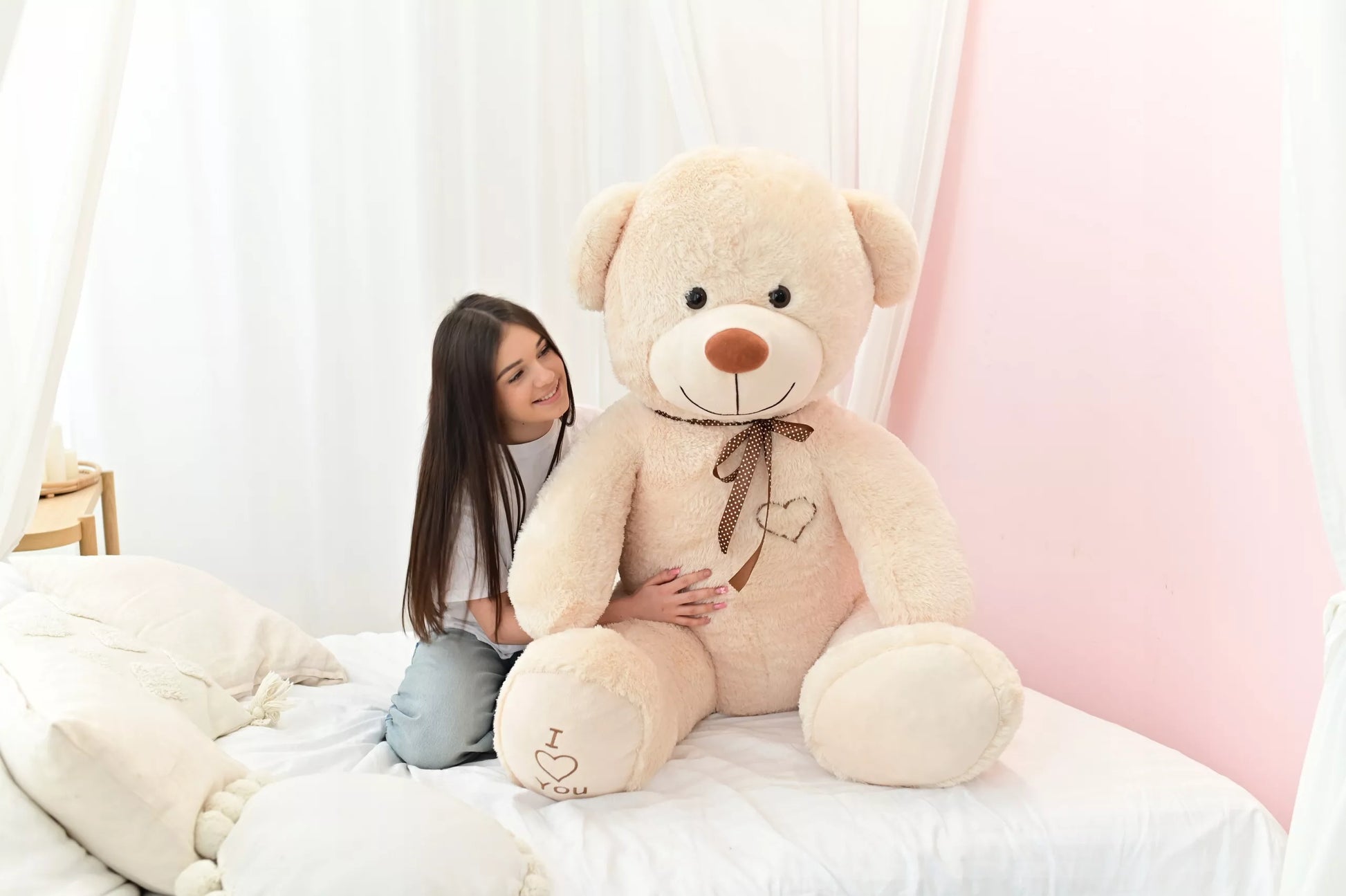 Didelis pliušinis meškinas milžiniškas 190 cm