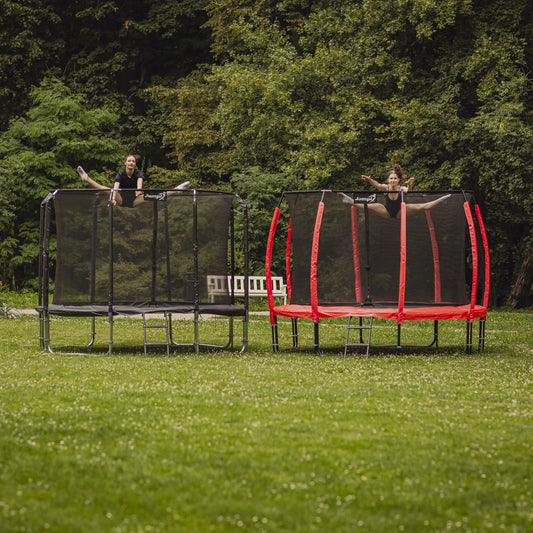 Didelis saugus sodo batutas vaikams Jumpi Maxy Comfort + 16FT