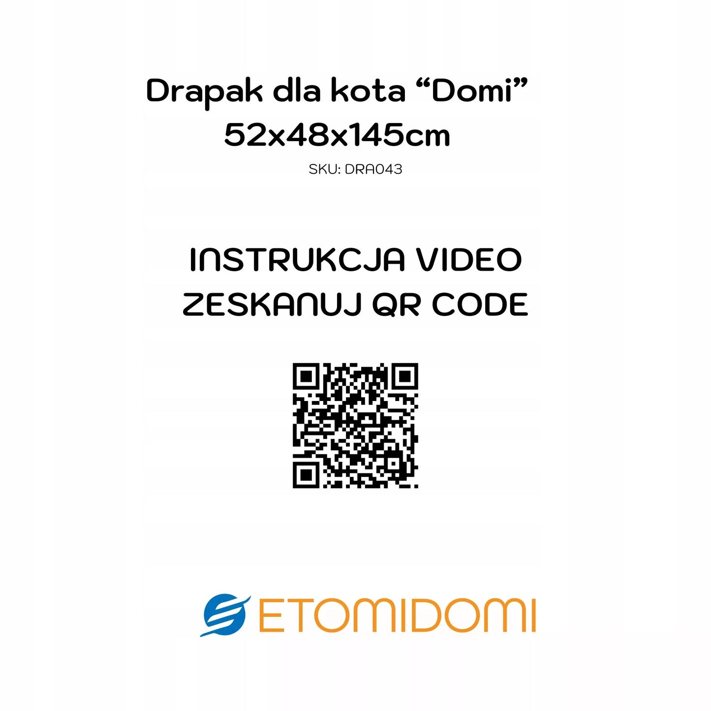 Didelis XXL draskyklė katėms „Domi“ 145 cm, 7 lygiai, pilka, bokštas, guolis, namelis