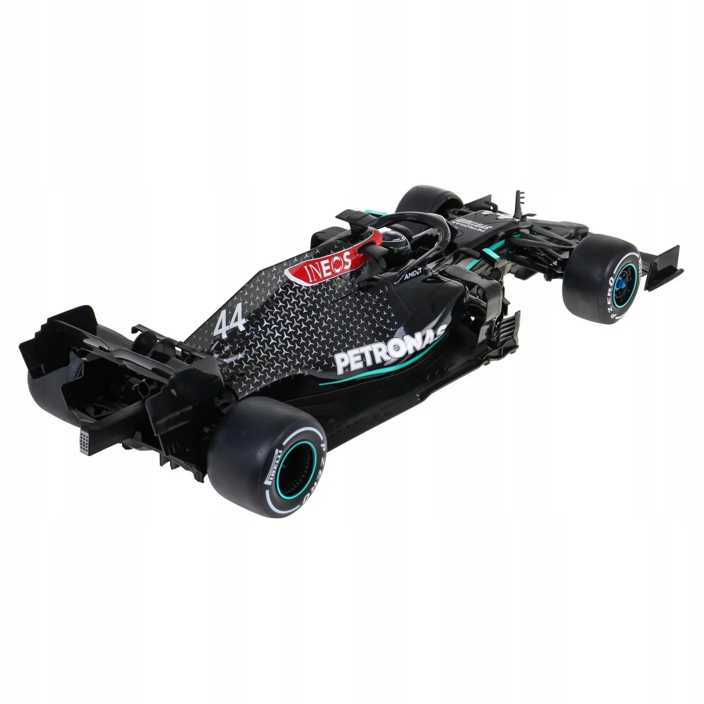 Didžiosios nuotoliniu būdu valdomos lenktyninės mašinėlės Mercedes AMG Formula 1 RC 1:12