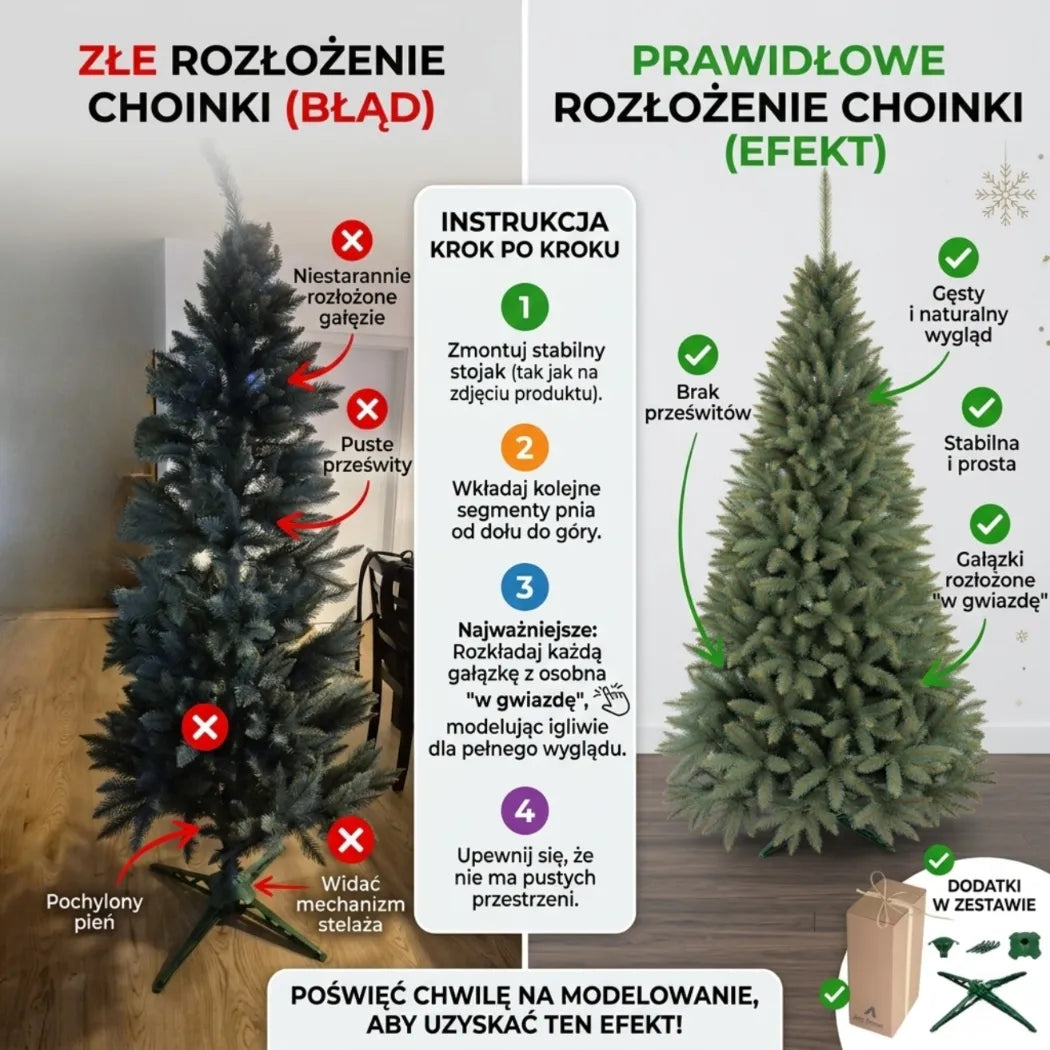 Dirbtinė eglutė 100 cm Kaukazinis kėnis TANKI Kaip gyva lenkiška gamyba