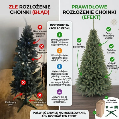Dirbtinė eglutė 100 cm Kaukazinis kėnis TANKI Kaip gyva lenkiška gamyba