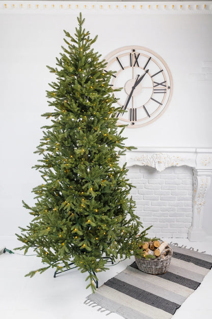 Dirbtinė eglutė Arkties eglė žalia PE+PVC 1,95 m + LED girlianda