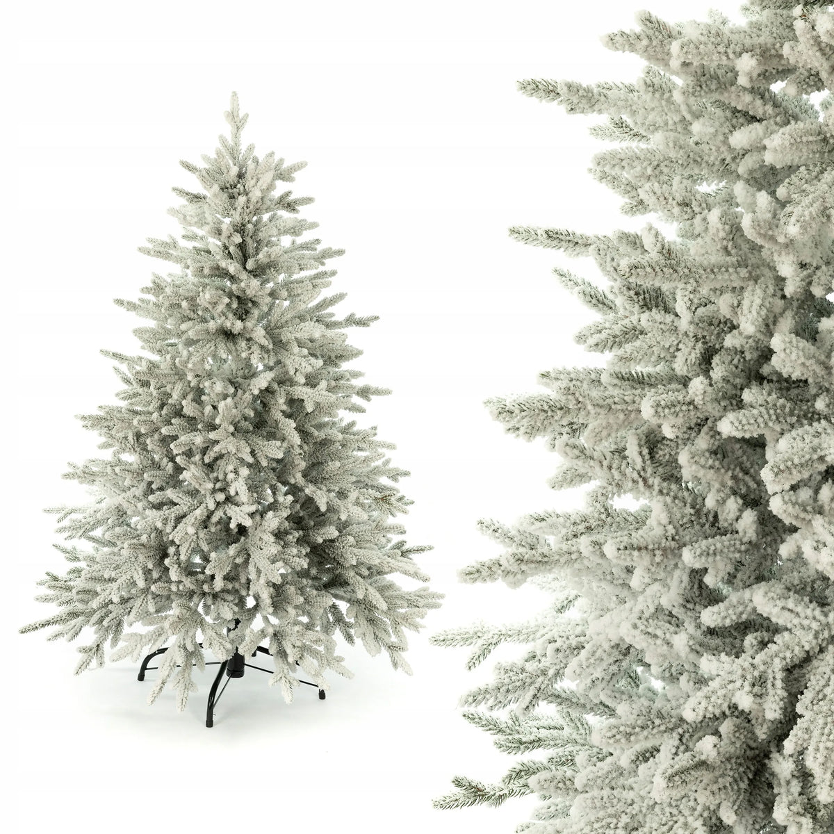 Dirbtinė eglutė Eglė NATURA su 3D PREMIUM sniegu, 130 cm, 100 % PE