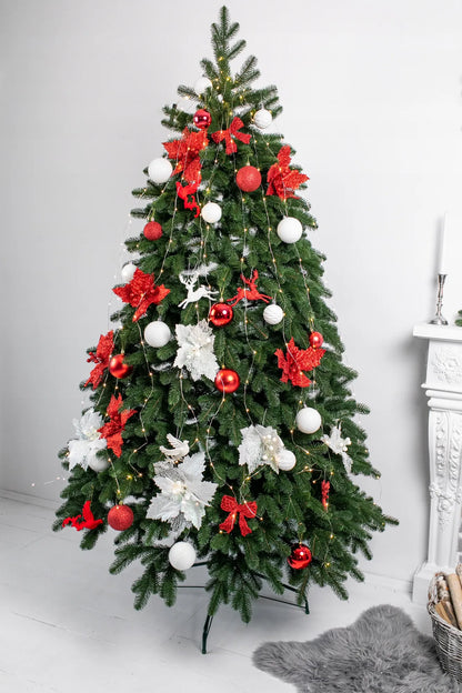 DIRBTINĖ EGLUTĖ IŠ 100 % PE SILIKONO KOVALIVSKA, 230 CM, ŽALIA, TANKI, PREMIUM