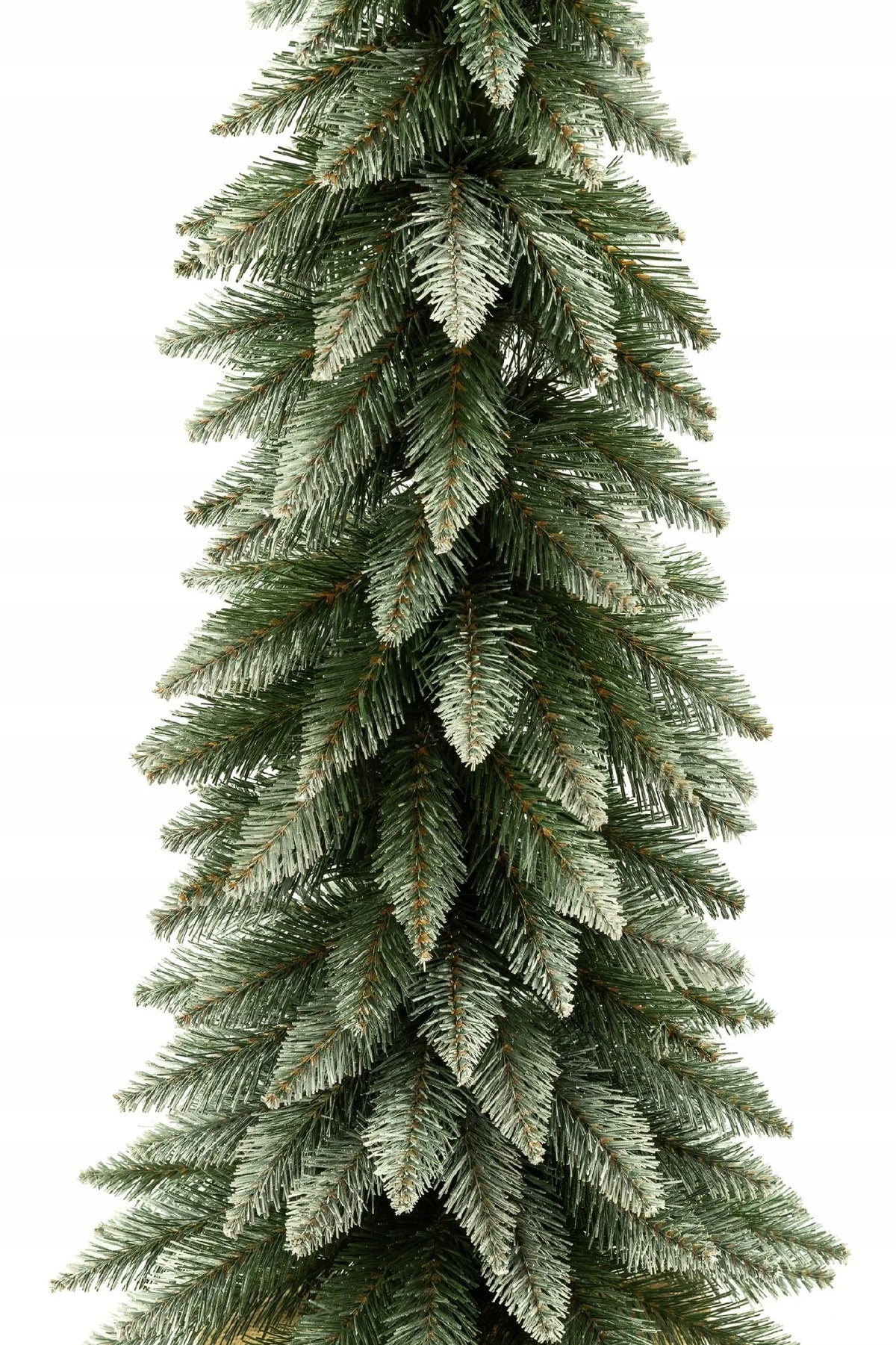 Dirbtinė eglutė SLIM Tatrų eglė, siaura, baltais galiukais, 110 cm