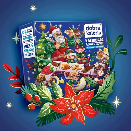 „Dobra Kaloria“ advento kalendorius – kalėdinė dovana, mini batonėliai, 2026