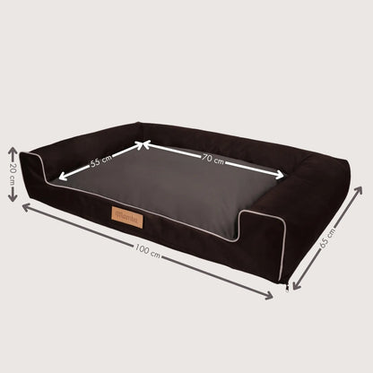 DOGESTE XL šunų guolis – vandeniui atspari sofa su NEMOKAMU graviravimu 100x65 cm