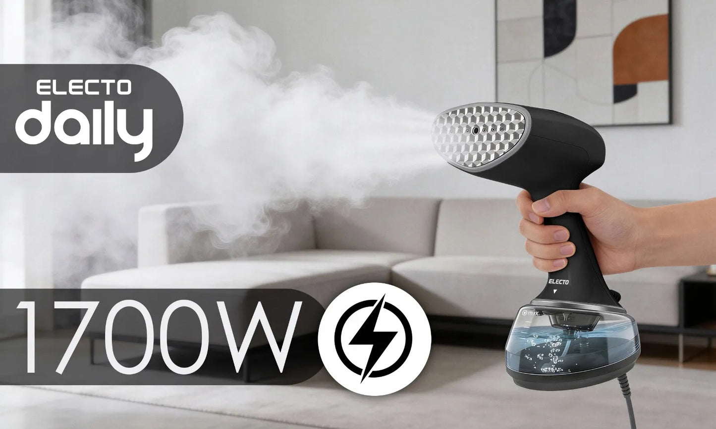 Drabužių garintuvas Electo Daily 1700W su automatiniu išsijungimu