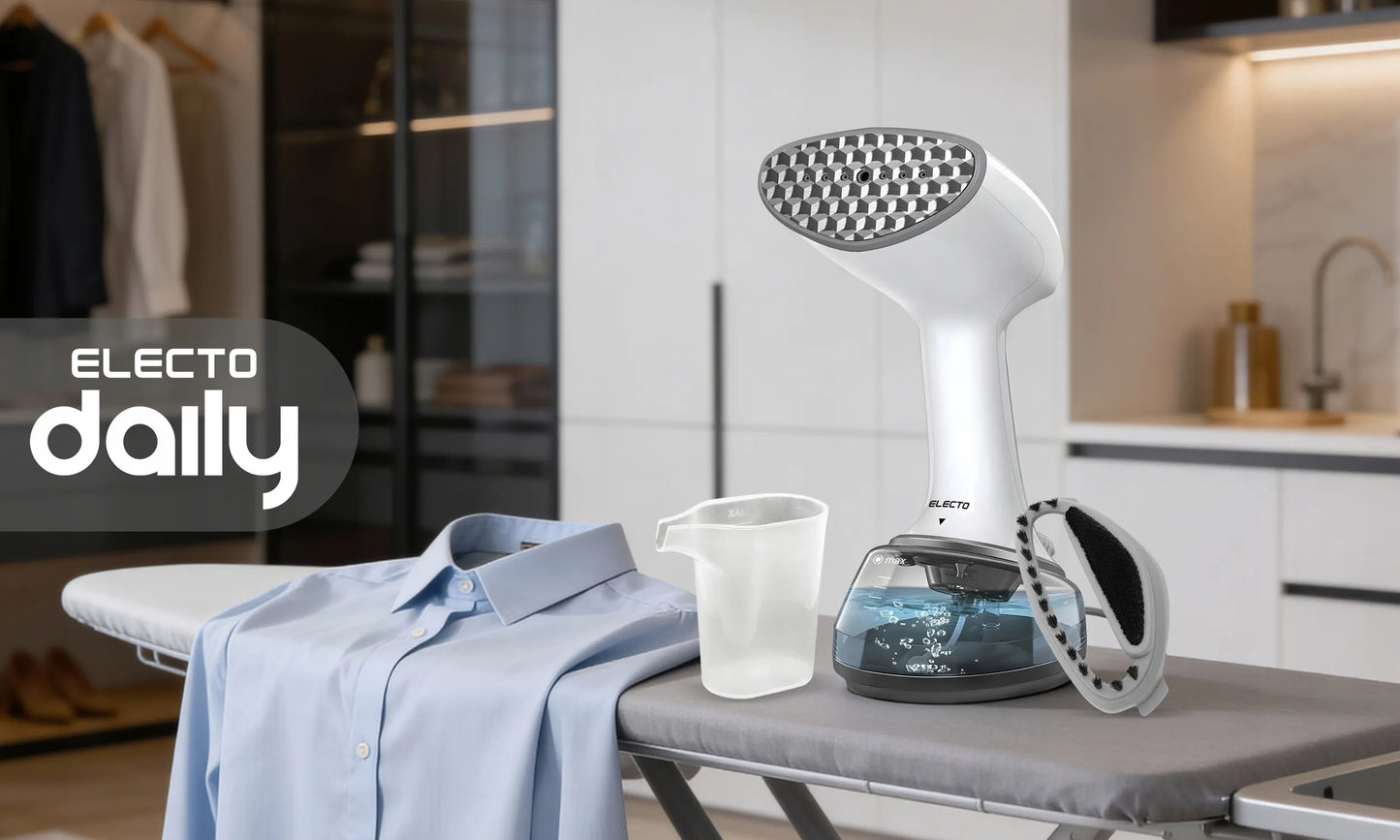 Drabužių garintuvas, garinis lygintuvas Electo Daily 1700W, automatinis išsijungimas