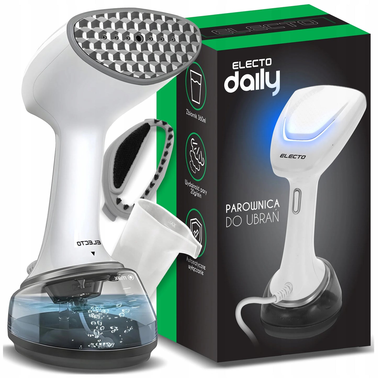 Drabužių garintuvas, garinis lygintuvas Electo Daily 1700W, automatinis išsijungimas