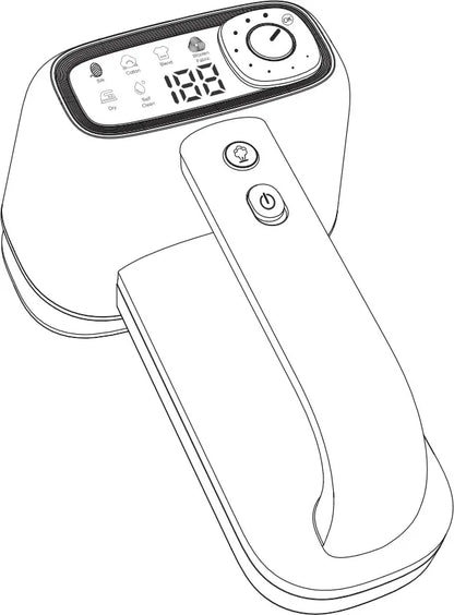 Drabužių garintuvas ir lygintuvas 2-in-1, lengvas garintuvas, automatiniai režimai, 1400 W, LCD