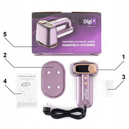 Drabužių garintuvas ir lygintuvas 2-in-1, lengvas garintuvas, automatiniai režimai, 1400 W, LCD