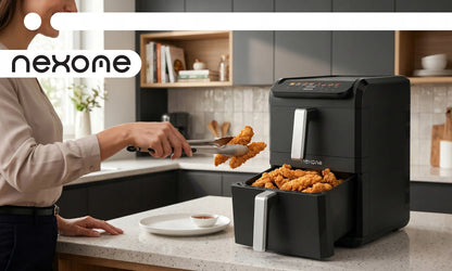 Dviejų zonų vertikali oro gruzdintuvė 11L, 2800W