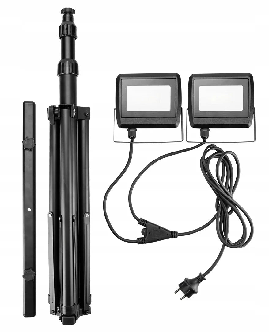 Dvigubas „NEO Tools“ prožektorius 2x30W SMD LED 5400lm