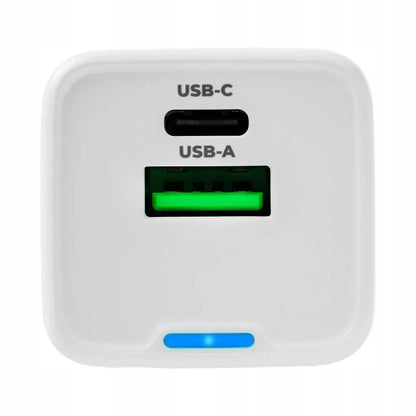 Dvigubas telefono įkroviklis Spacetronik USB-C USB-A 35W 3.6A 20V PD Quick Charge 3.0