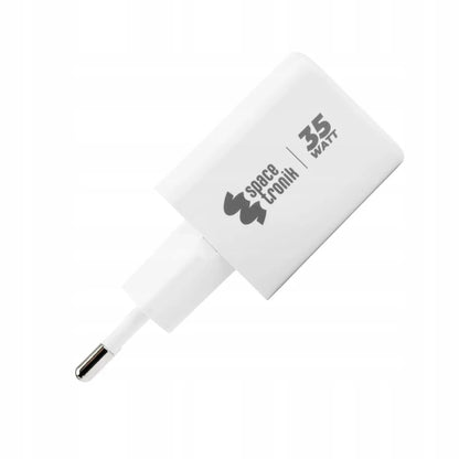 Dvigubas telefono įkroviklis Spacetronik USB-C USB-A 35W 3.6A 20V PD Quick Charge 3.0