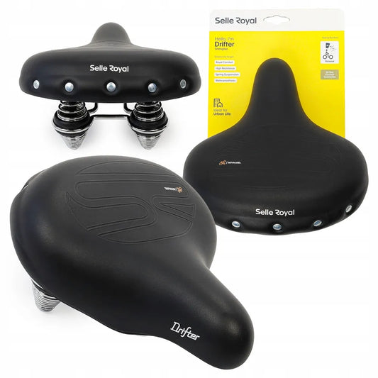 Dviračio balnelis Selle Royal Drifter Relaxed 90 laipsnių unisex gelinis RETRO