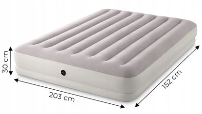 Dvivietis pripučiamas čiužinys INTEX 203 × 152 × 30 cm su pompa