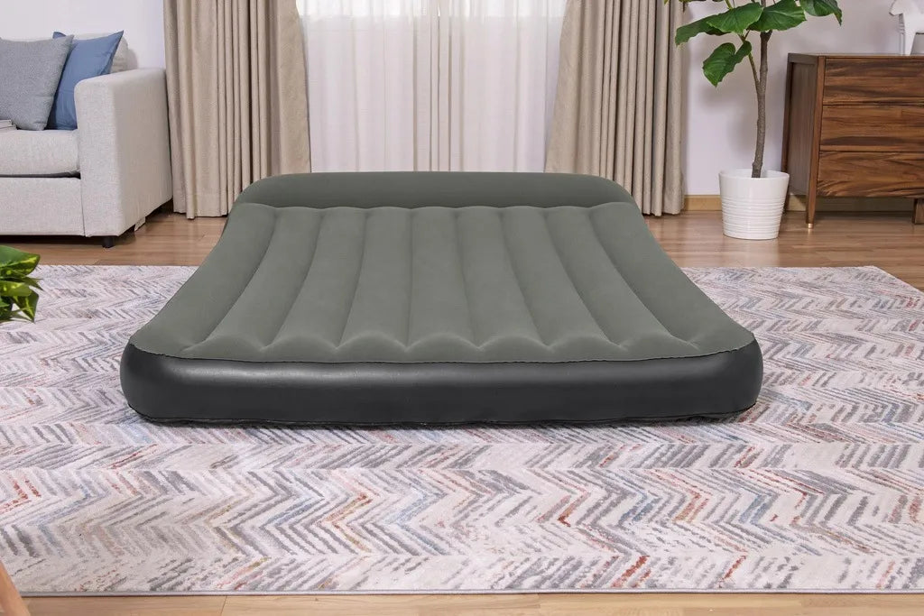 Dvivietis pripučiamas čiužinys su baterine pompa „Bestway TriTech“, 203 × 152 × 30 cm