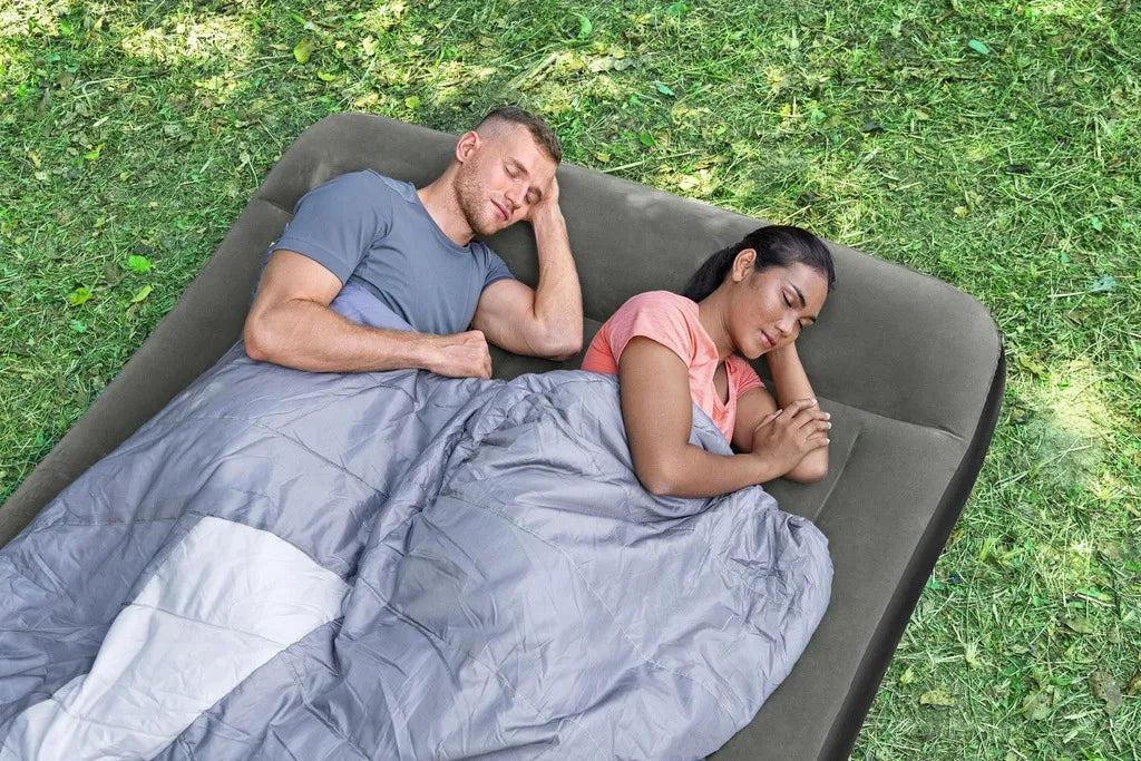 Dvivietis pripučiamas čiužinys su baterine pompa „Bestway TriTech“, 203 × 152 × 30 cm