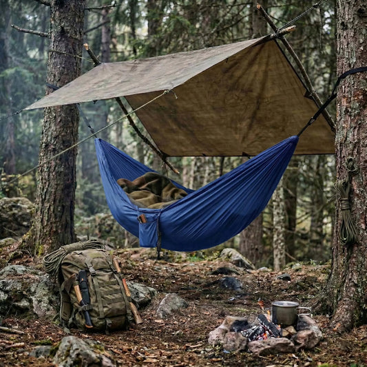 Dvivietis turistinis sodo hamakas, skirtas sodui ir terasai, 260x145 cm, didelis