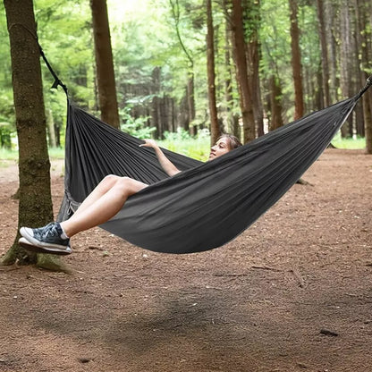 Dvivietis turistinis sodo hamakas su tinkleliu nuo uodų 300kg komplektas