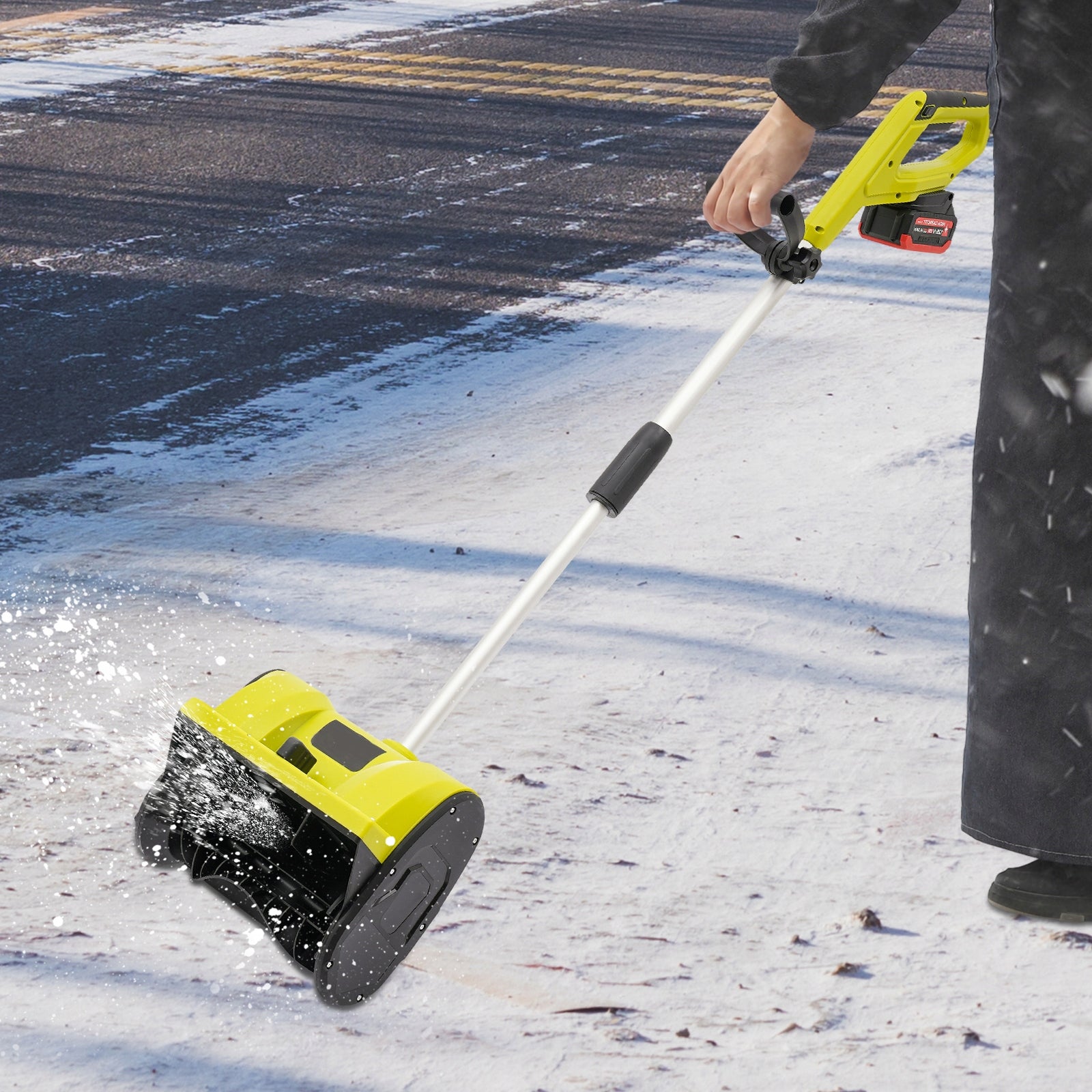 Elektrinis sniego pūstuvas, 1200W Akumuliatorinis belaidis kiemo šlavimo įrenginys lauke