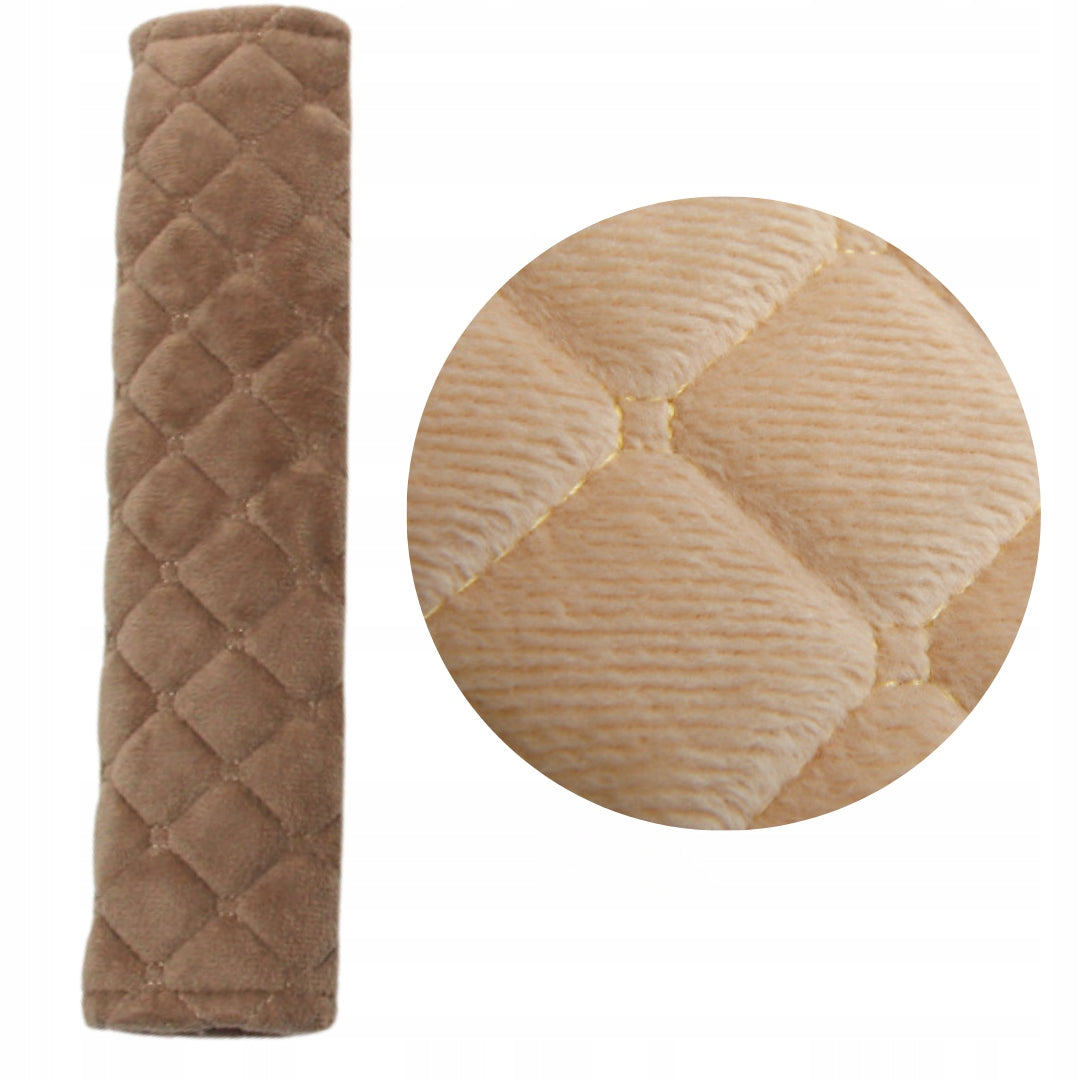 Paminkštinimas / Apsauginis užvalkalas saugos diržams arba kuprinės diržams, smėlio spalvos