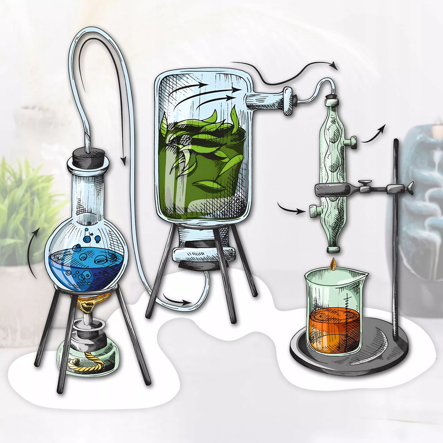 10x Eterinis Aliejus - 100% Natūralių Eterinių Aliejų Rinkinys Aromaterapijai