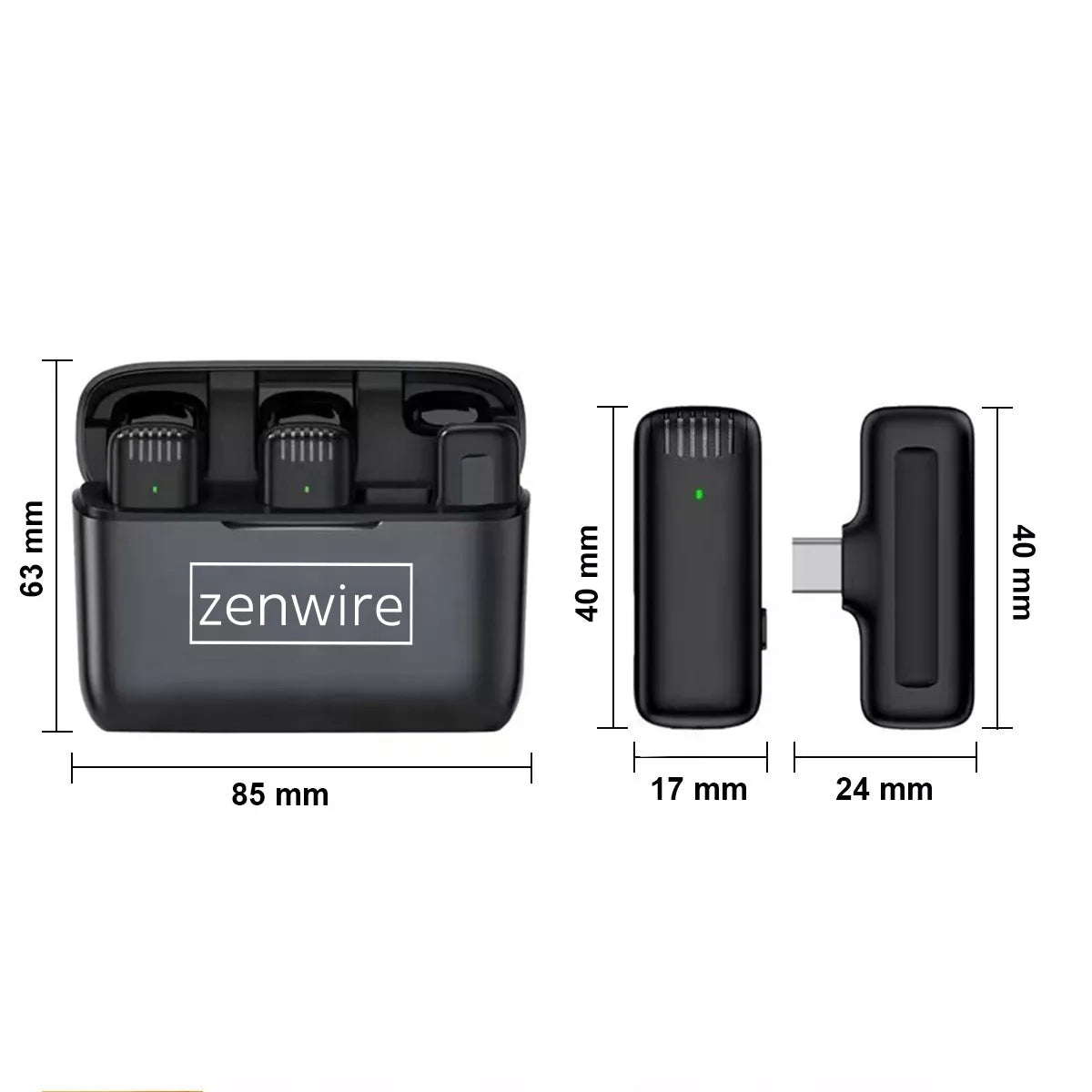 Belaidis Atlapinis Kondensatorinis Mikrofonas USB-C Bluetooth Telefonui