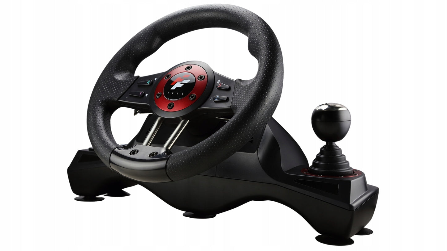 Žaidimų vairas FLASHFIRE WH2304V 270° + Pedalai PC PS4 Switch Xbox