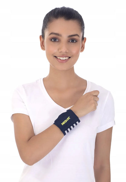 Elastinis neopreninis riešo įtvaras-stabilizatorius, universalus dydis, WS-04
