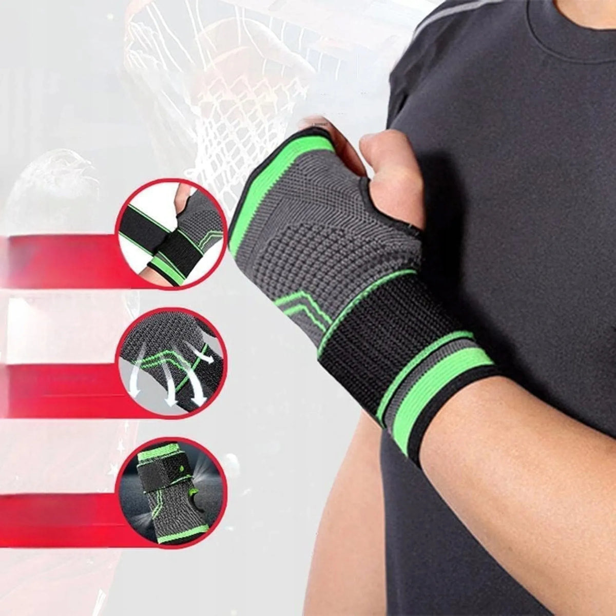 Elastinis riešo stabilizatorius ABC – universali riešo juosta