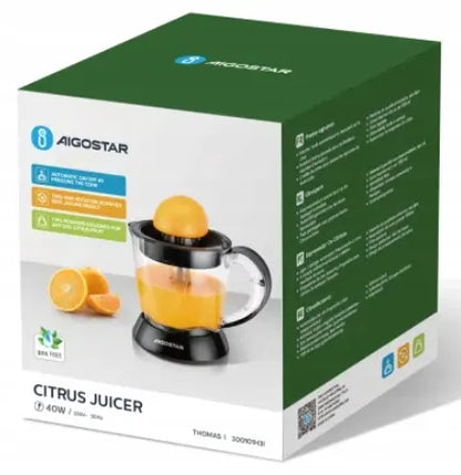 Elektrinė citrusinių vaisių spaustuvė Aigostar 40W, 2 kūgiai, be BPA