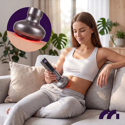 Elektrinė kiniška masažo taurė nuo celiulito belaidis kūno masažuoklis MalTec BodySculpt