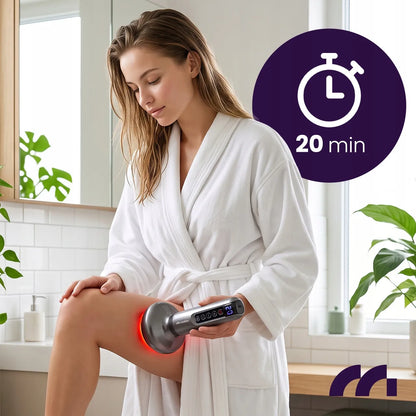 Elektrinė kiniška masažo taurė nuo celiulito belaidis kūno masažuoklis MalTec BodySculpt