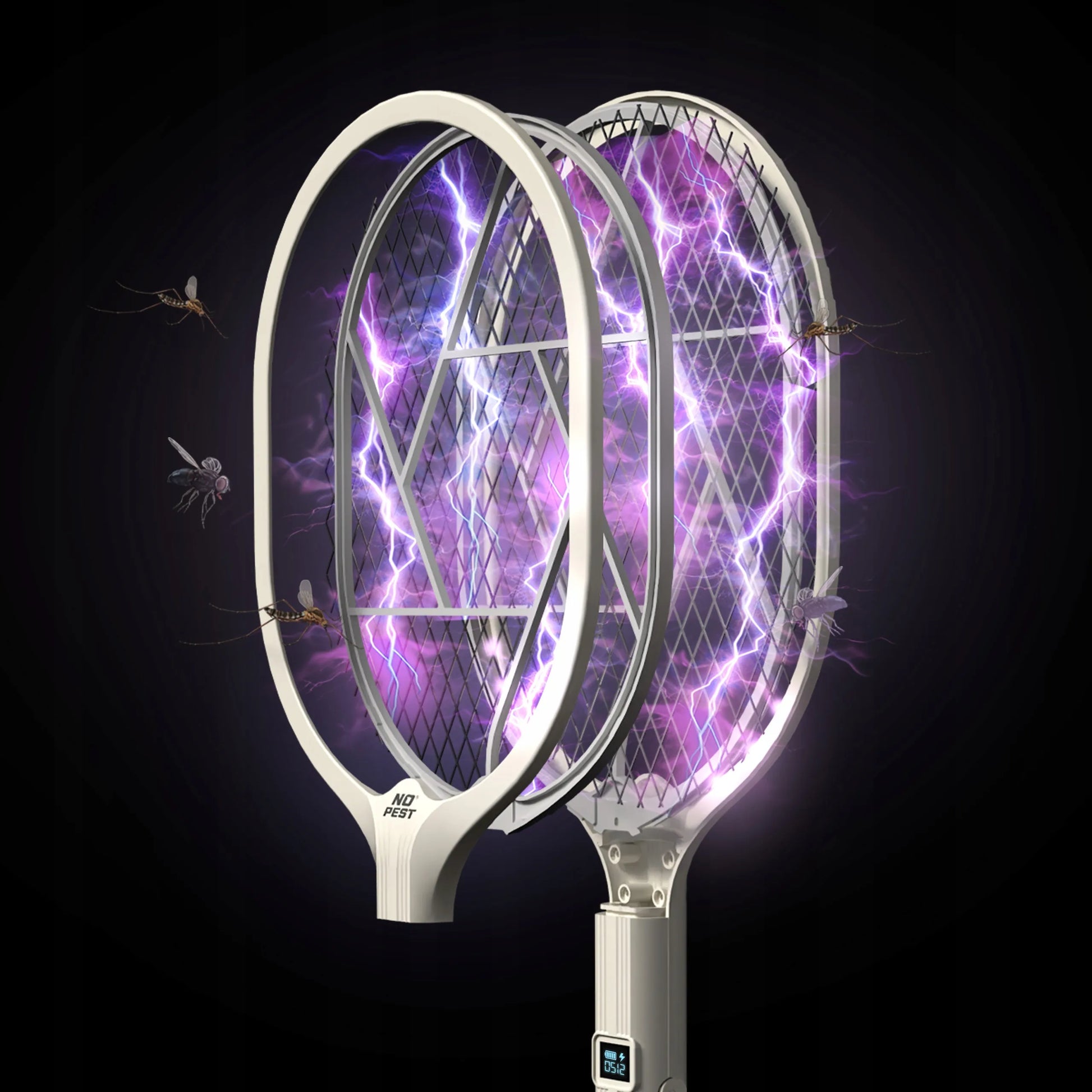Elektrinė musgaudė nuo uodų ir musių 2-viename su UV LED technologija