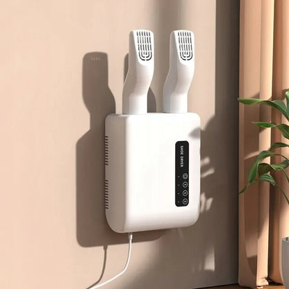 Elektrinė sieninė batų ir pirštinių džiovyklė su išmaniuoju laikmačiu
