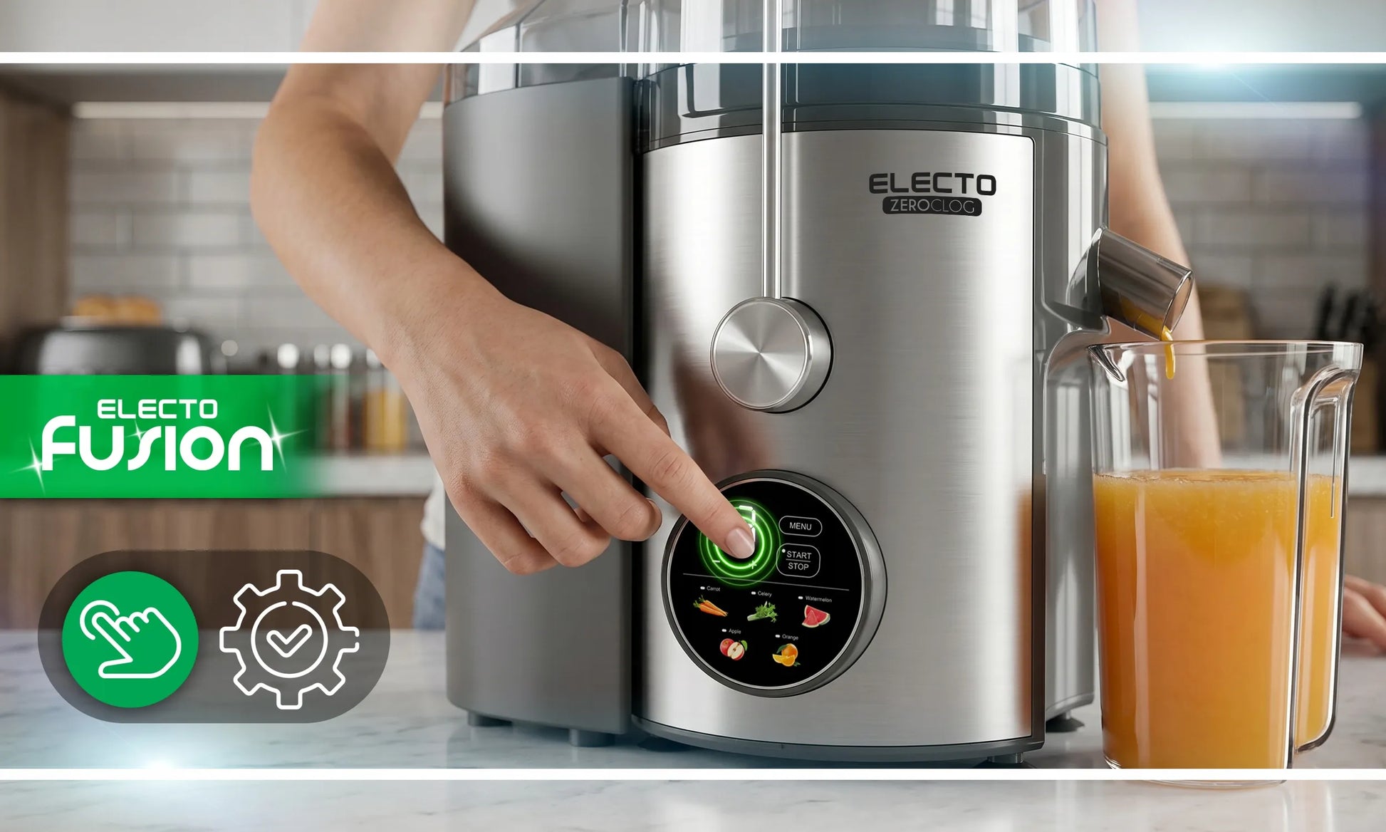 Elektrinė sulčiaspaudė Electo ZeroClog 1500W