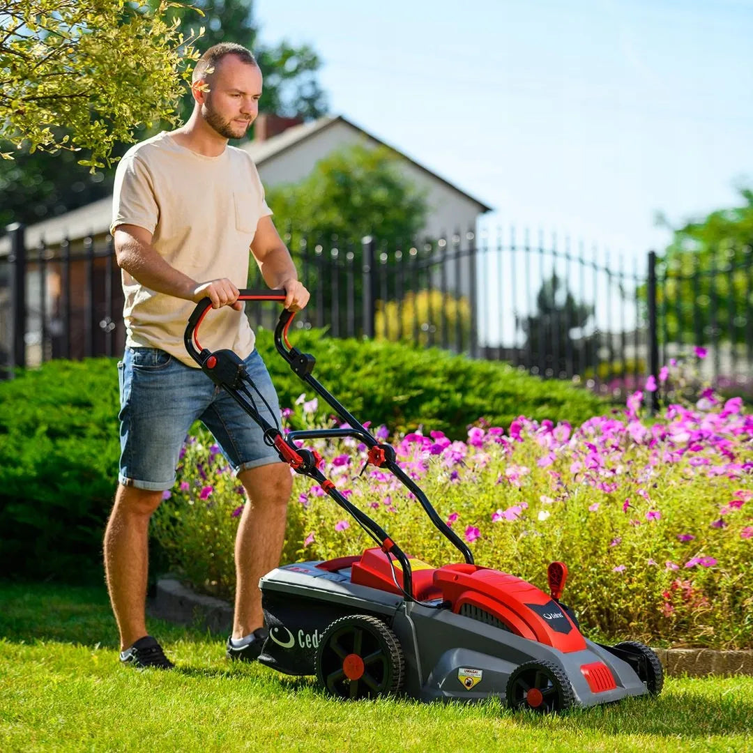 Elektrinė vejapjovė Cedrus KE34 1400W 34 cm su 35 l krepšiu