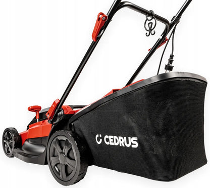 Elektrinė žoliapjovė Cedrus KE40 1800W, 40cm, krepšys 45L, galinga ir tvirta