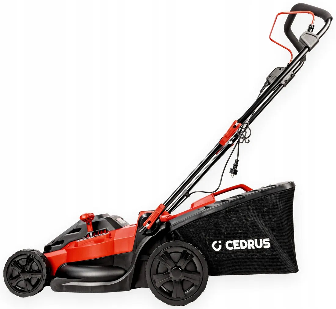 Elektrinė žoliapjovė Cedrus KE40 1800W, 40cm, krepšys 45L, galinga ir tvirta