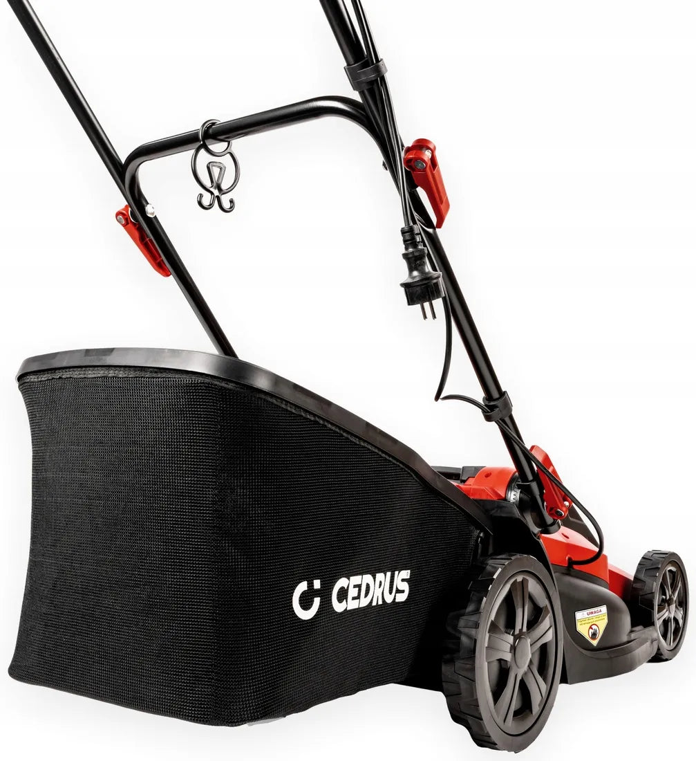 Elektrinė žoliapjovė Cedrus KE40 1800W, 40cm, krepšys 45L, galinga ir tvirta