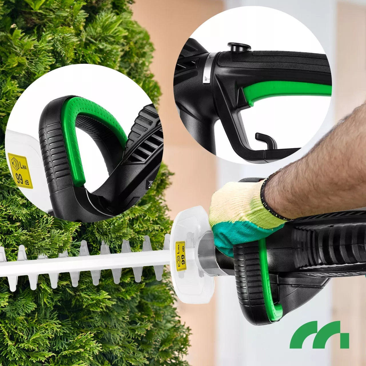Elektrinės gyvatvorių žirklės Maltec MasterHedge-PRO620W, 1800W, 61cm