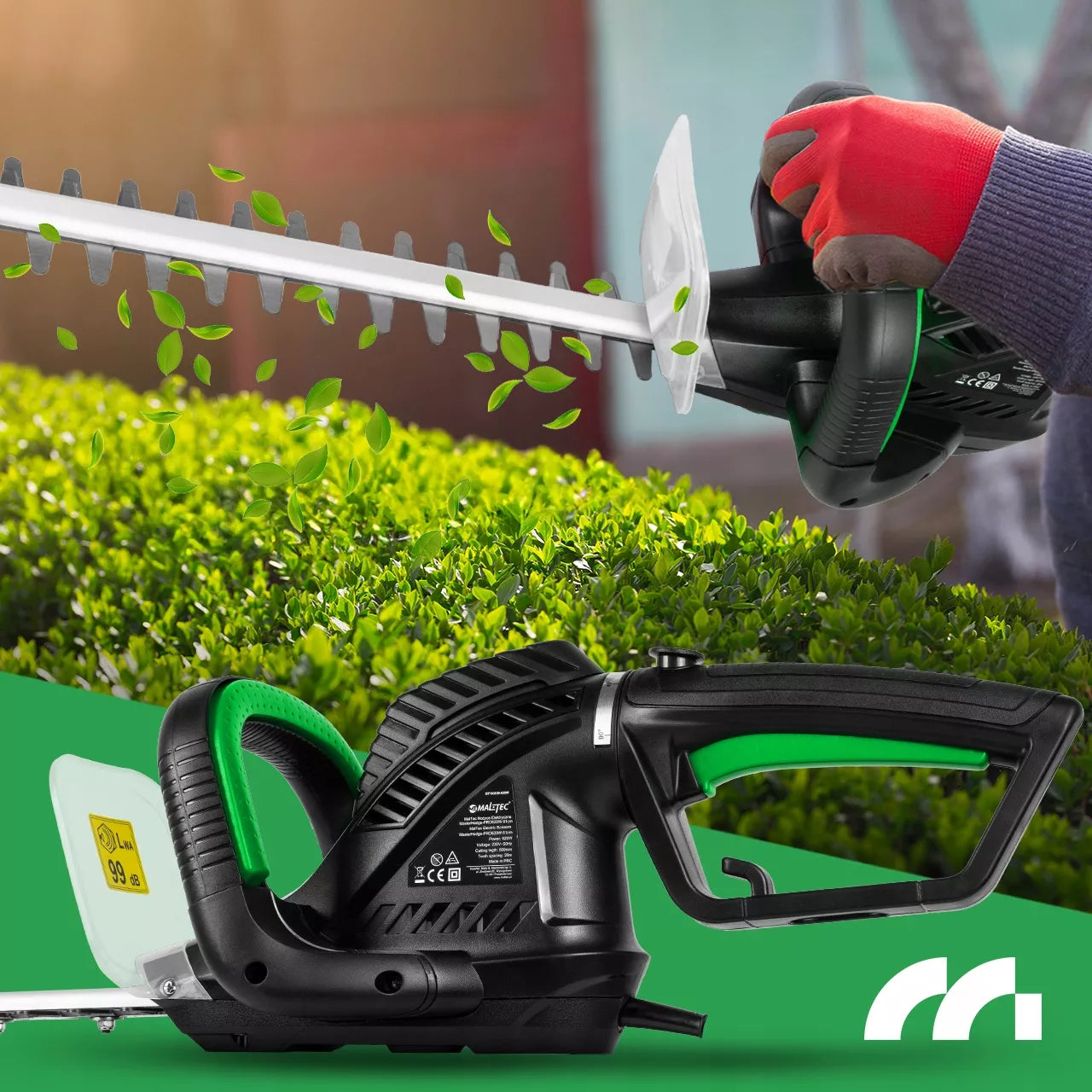 Elektrinės gyvatvorių žirklės Maltec MasterHedge-PRO620W, 1800W, 61cm