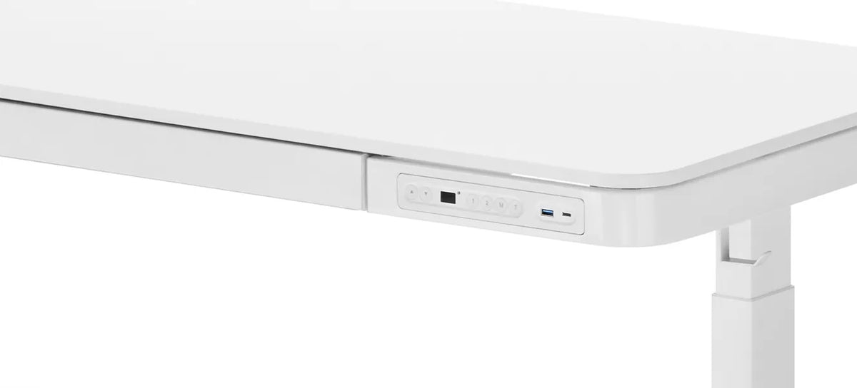 Elektrinis aukščio reguliuojamas stalas Spacetronik Astrid 118 × 60 cm su talpiu stalčiumi