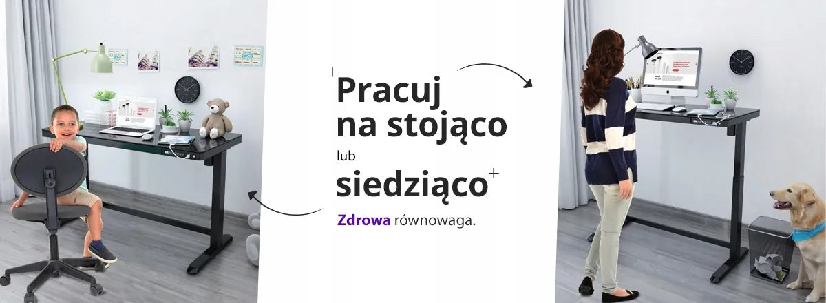 Elektrinis aukščio reguliuojamas stalas Spacetronik Astrid 118 × 60 cm su talpiu stalčiumi