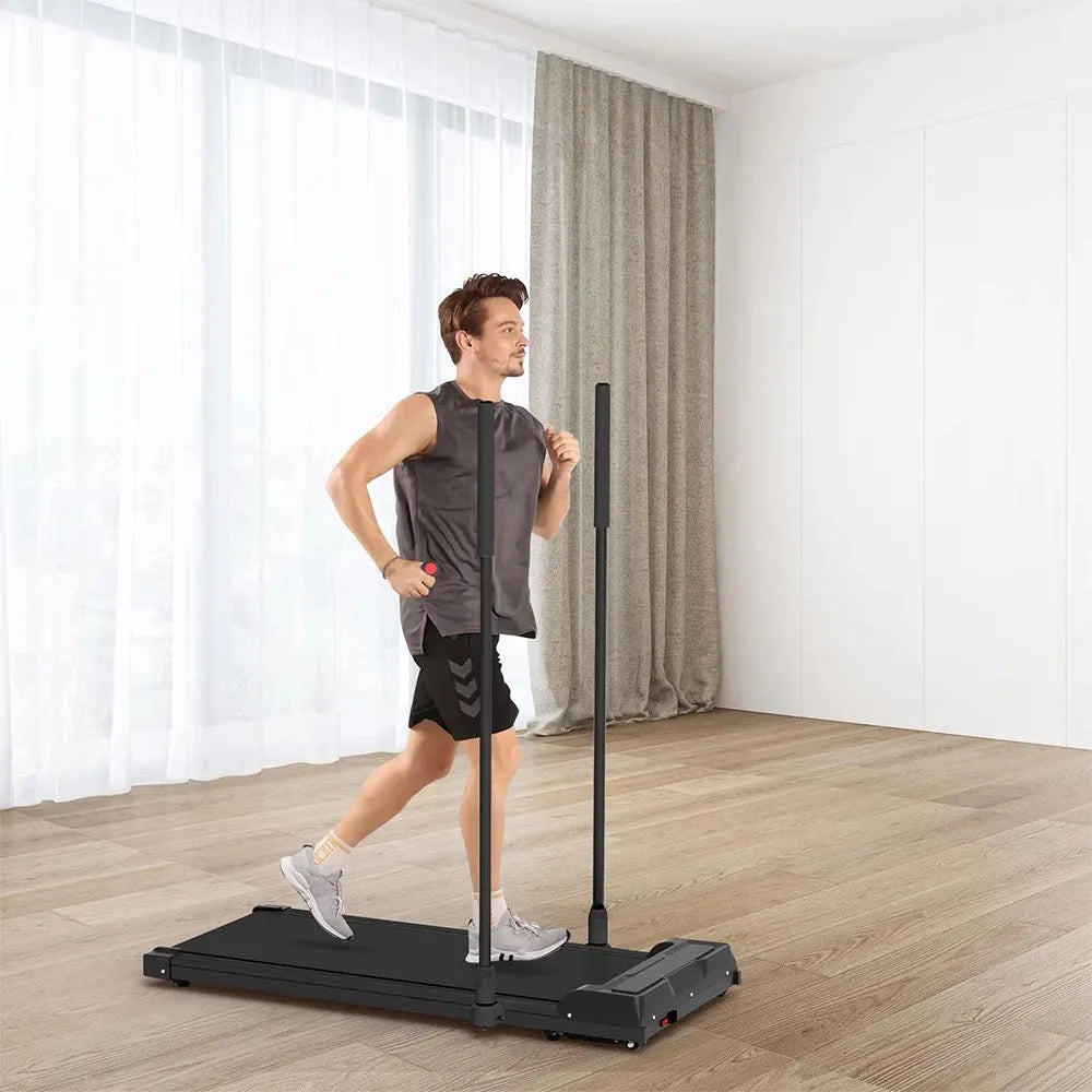 Elektrinis bėgimo takelis NORDIC WALKING skirtas vaikščiojimui ir bėgimui namuose 1-6 km/h LED